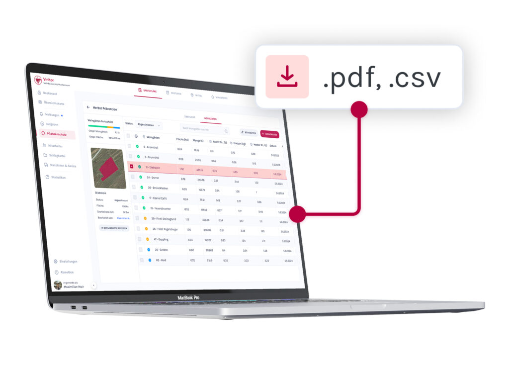 Pflanzenschutz Dokumentation - Macbook Mockup - 3