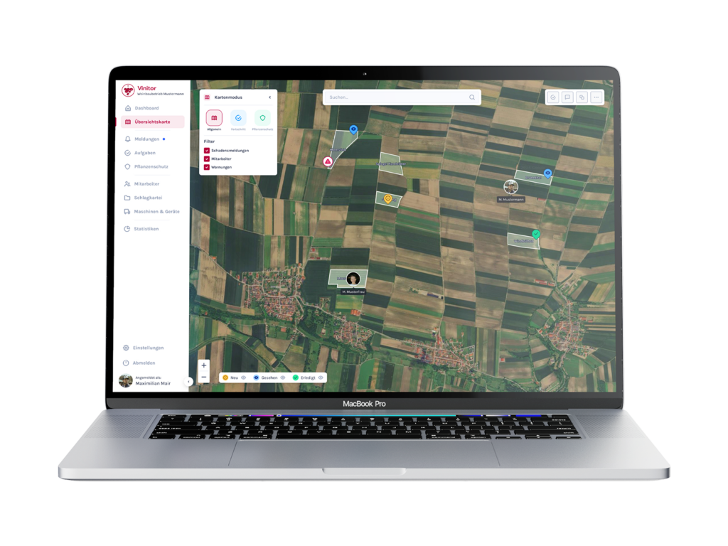 Übersichtskarte - Macbook Mockup - 2